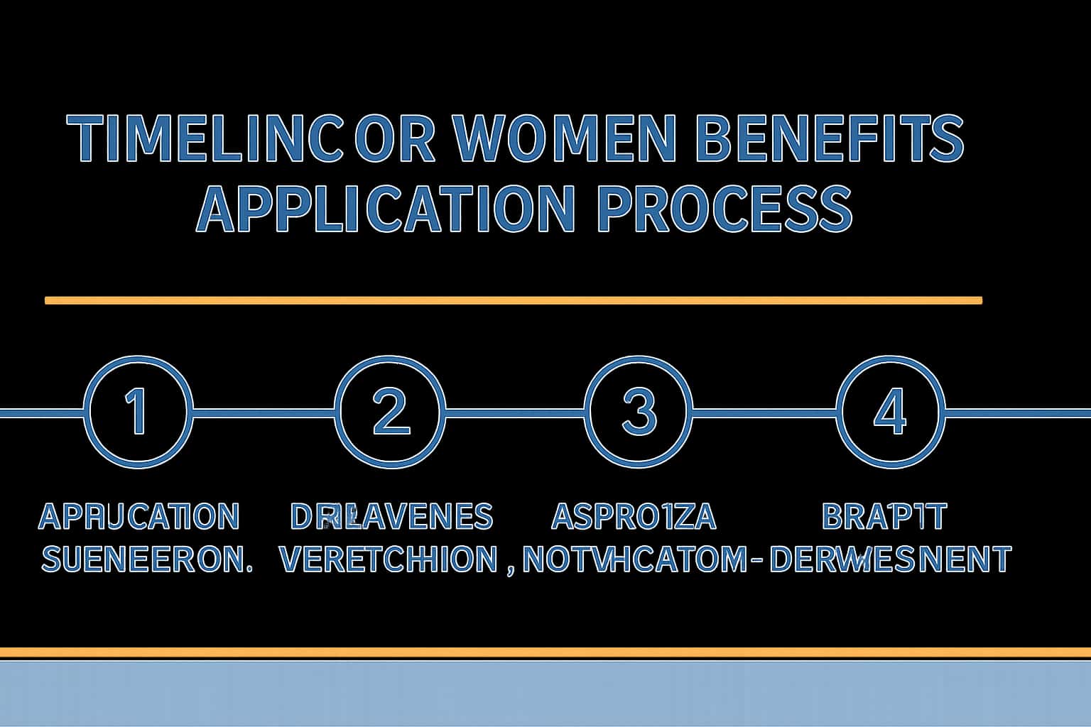 Timeline for Women Benefits Application Process